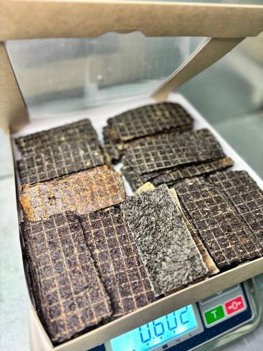 Набор слайсов. Рубец говяжий, вымя говяжье, слайсы из легкого; из легкого и рубца; с печенью; с селезенкой;